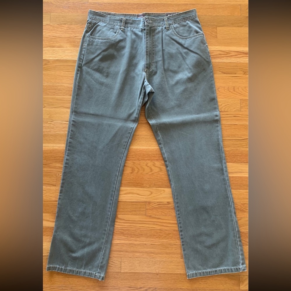 RED HEAD Since 1856 Mens Work Camping Safari Pants Bottom Olive Cotton 40 x 34